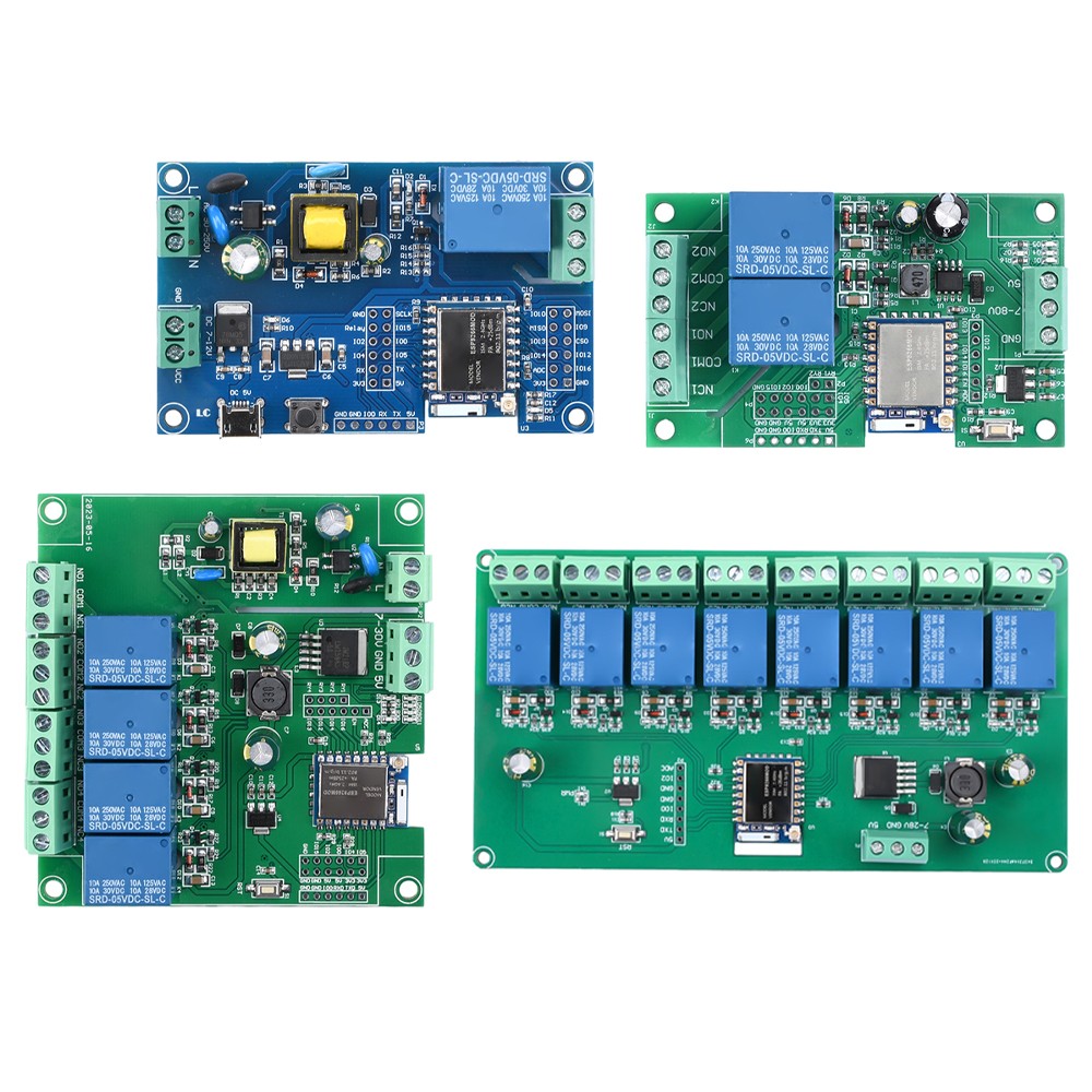 1/2/4/8 Channel ESP32 WIFI Bluetooth BLE Relay Module ESP8266 Development Board