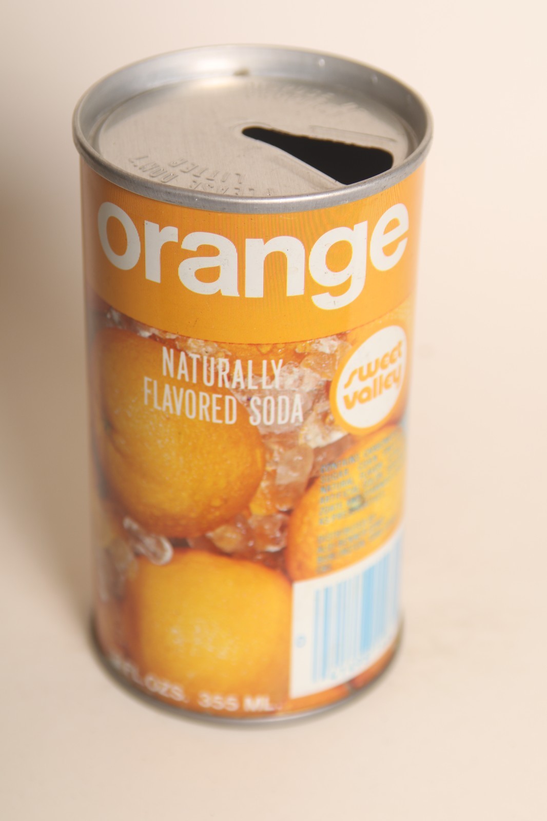 Sweet Valley Orange soda can - 12oz