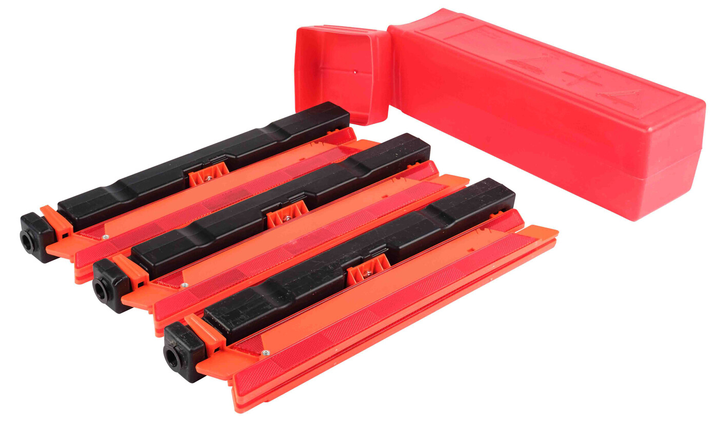 (2 Pack) Warning Triangle 17" Sides DOT Approved (Collapsible, Set of 3 pcs)