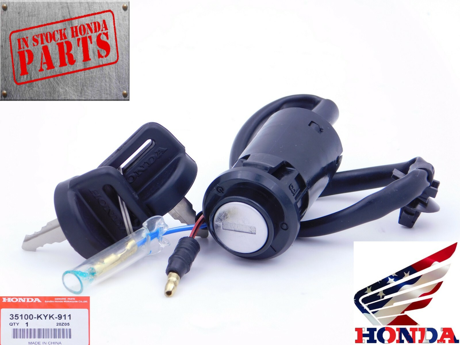 IGNITION KEY SWITCH CRF110F 2013-2018 STARTER KEY IGNTION ASSEMBLY NEW OEM