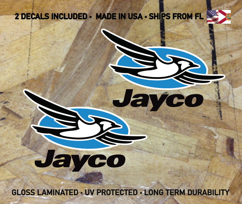 Jayco Decal (Set of 2) RV Trailer Camper Graphic Vinyl Sticker Logo Choose Size