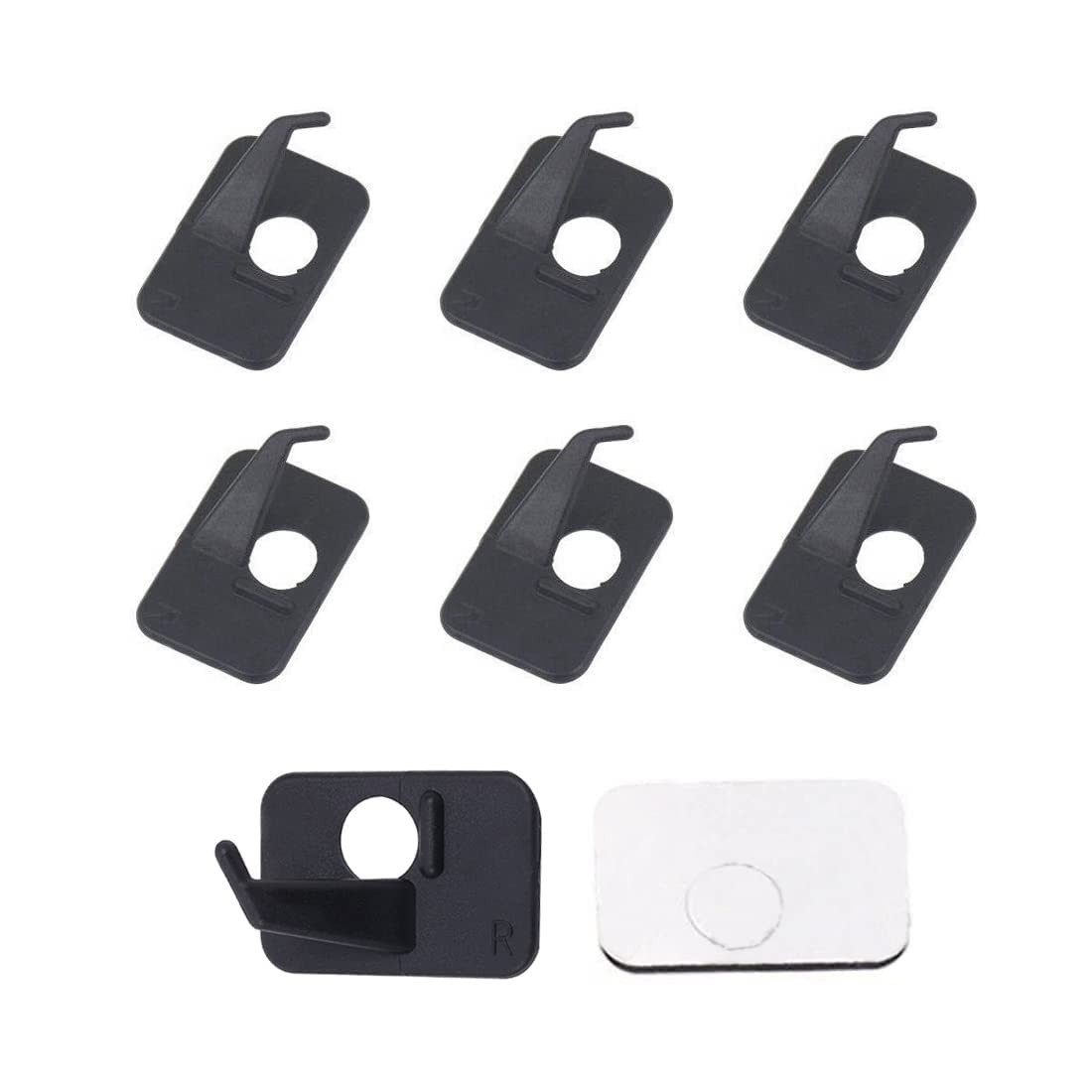 SOPOGER 6pcs Plastic Arrow Rest Black Recurve Bow Right hand