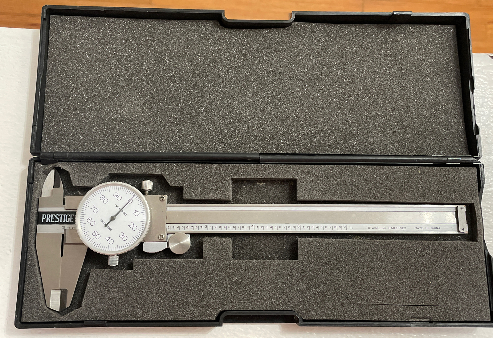 6” Stainless Steel Dial Caliper, Prestige, .001”