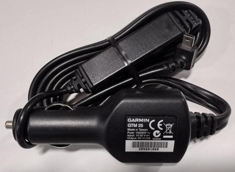GENUINE Garmin GTM25 GPS USB Car FM Traffic Receiver Charger Nuvi 205W 255 1260T