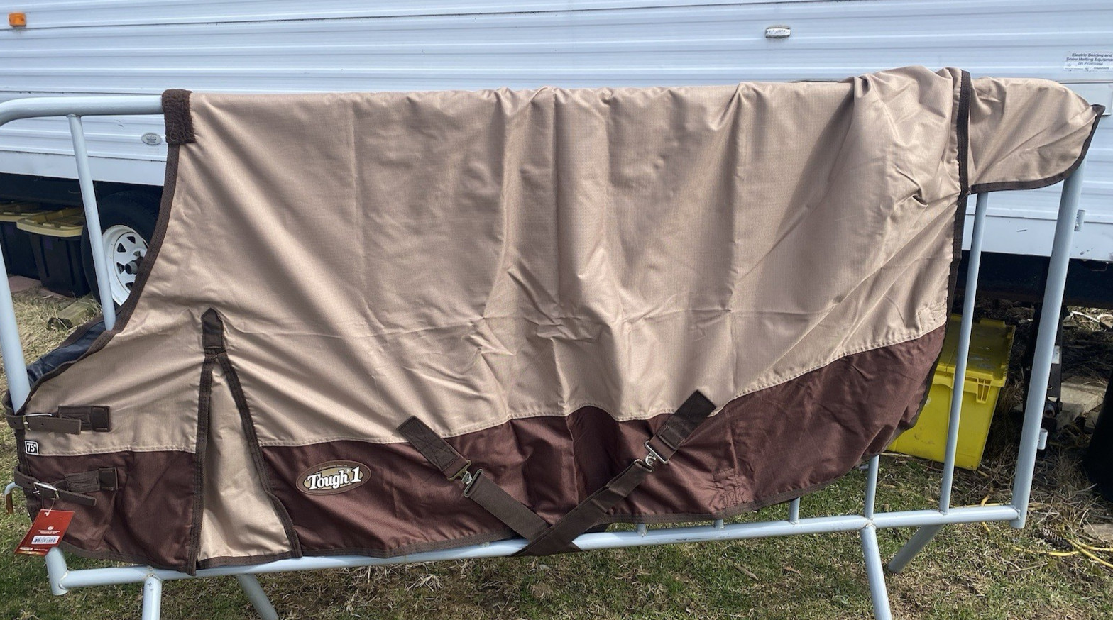600d 75" Brown/Tan Tough 1 Waterproof turnout sheet