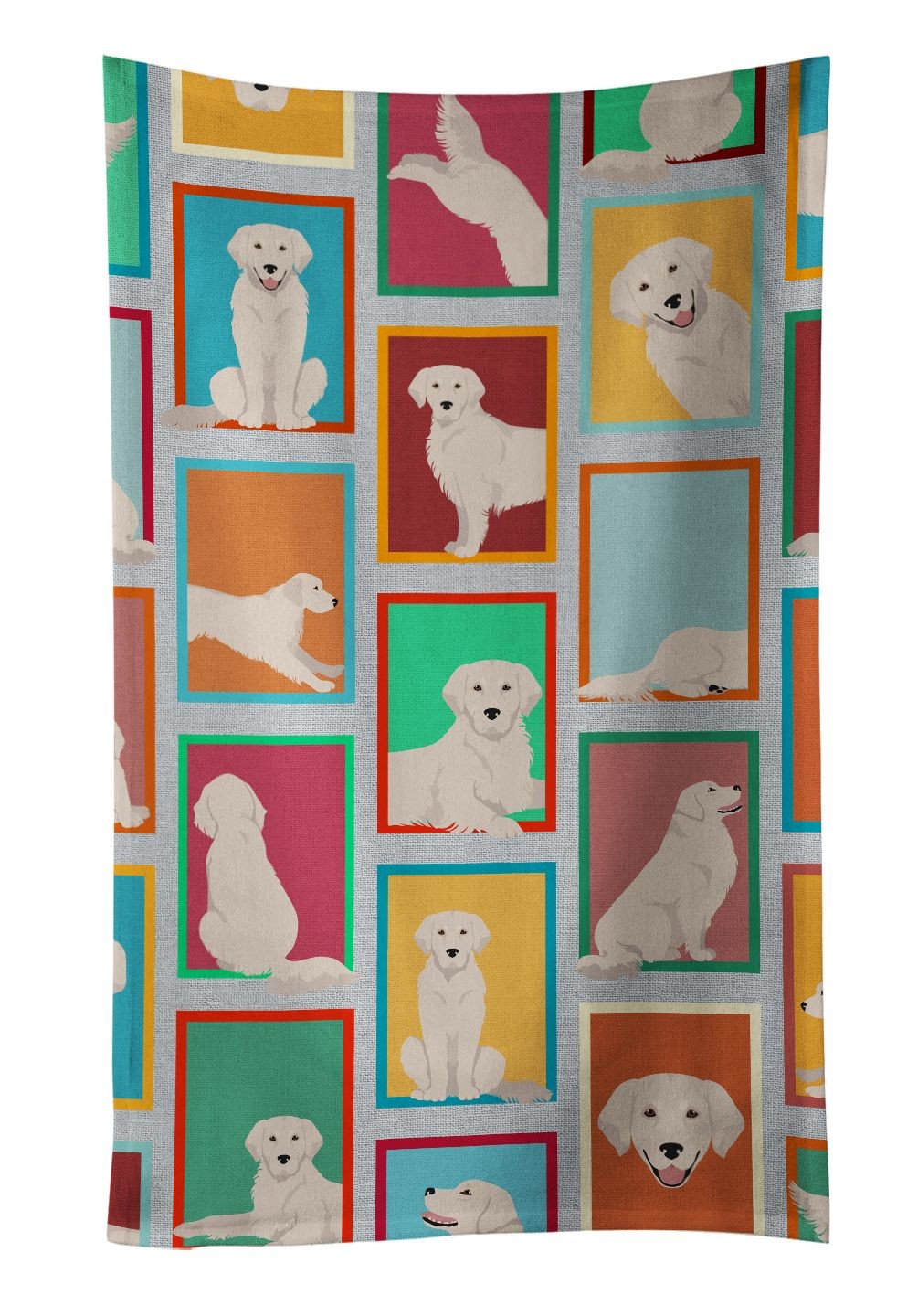 Lots of Cream Golden Retriever Kitchen Towel Dish Cloths Guest Hand Towel