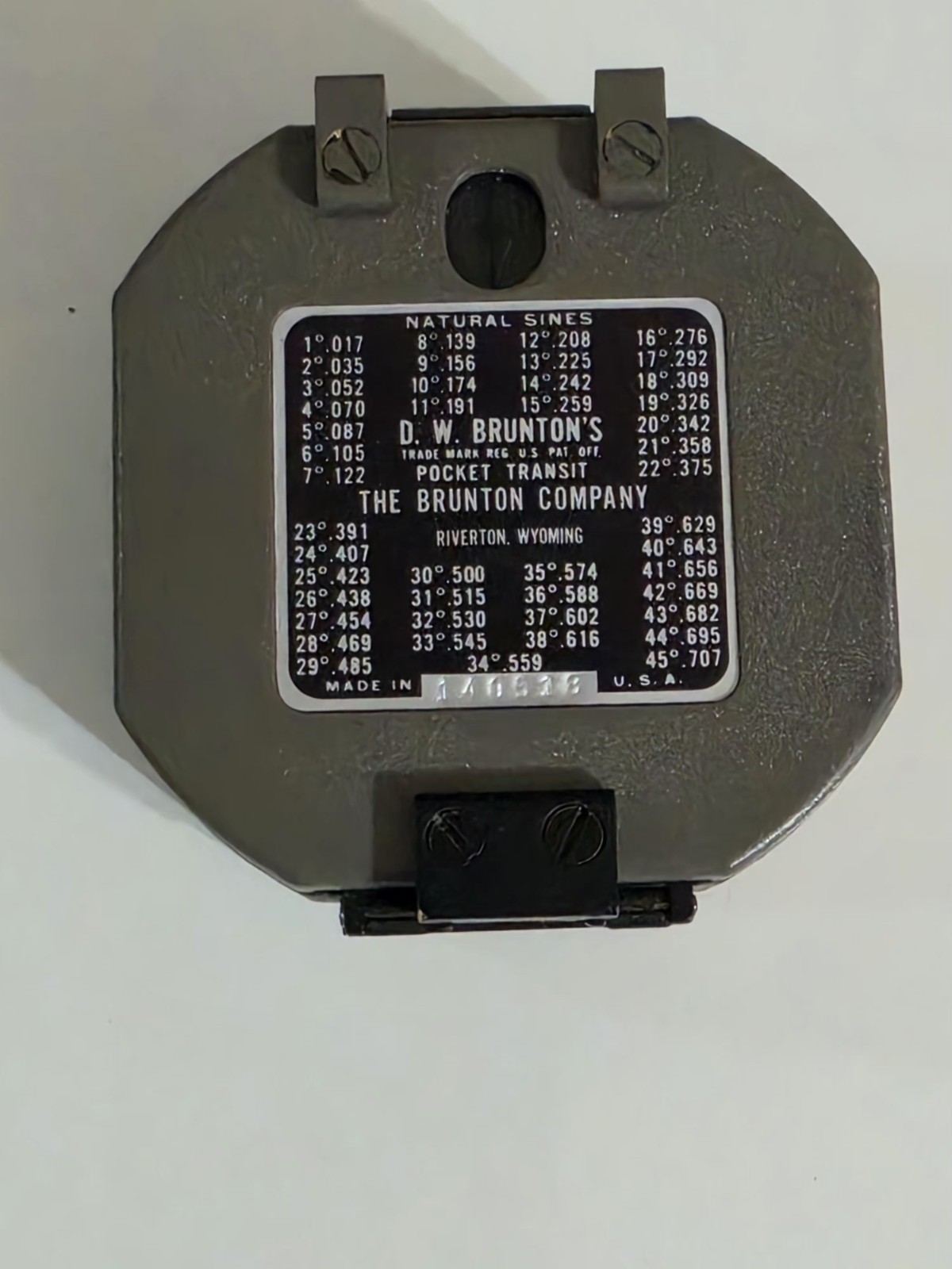 Brunton pocket transit compass