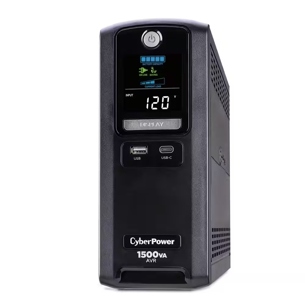1500VA 10-Outlet UPS RJ45 COAX USB Charging