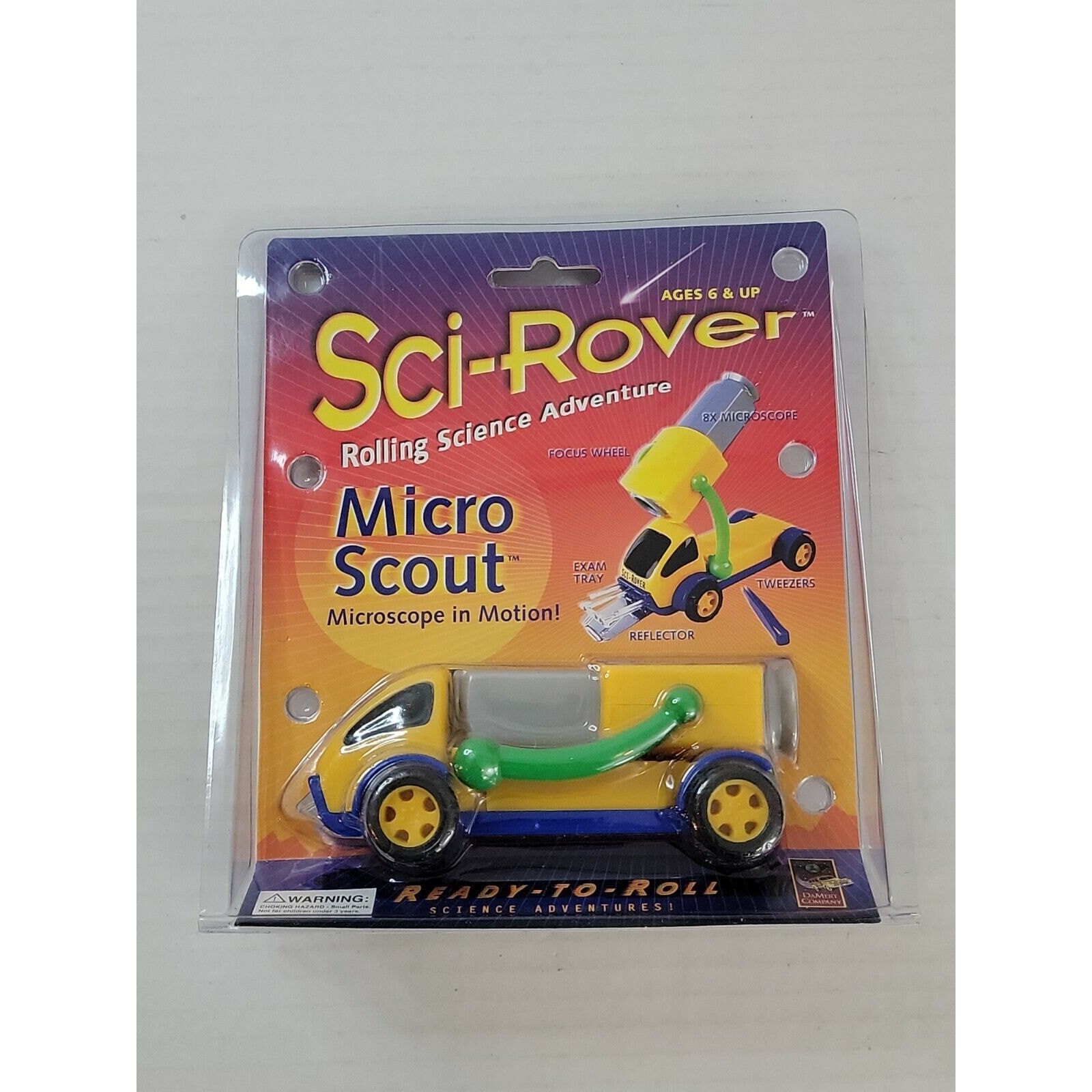 NEW-Sci-Rover Rolling Science Adventure Micro Scout Vehicle Microscope In Motion