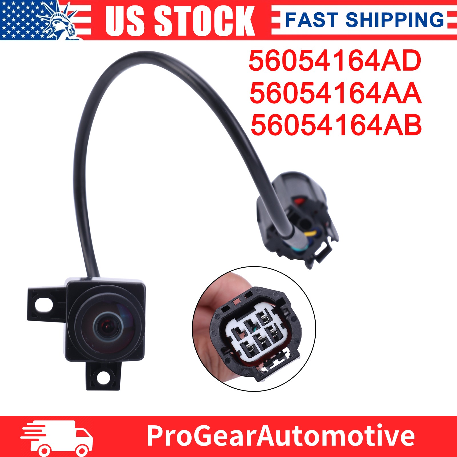 For Dodge Ram 2009-2012 Rear View Backup Camera 56054164AD 56054164AA 56054164AB