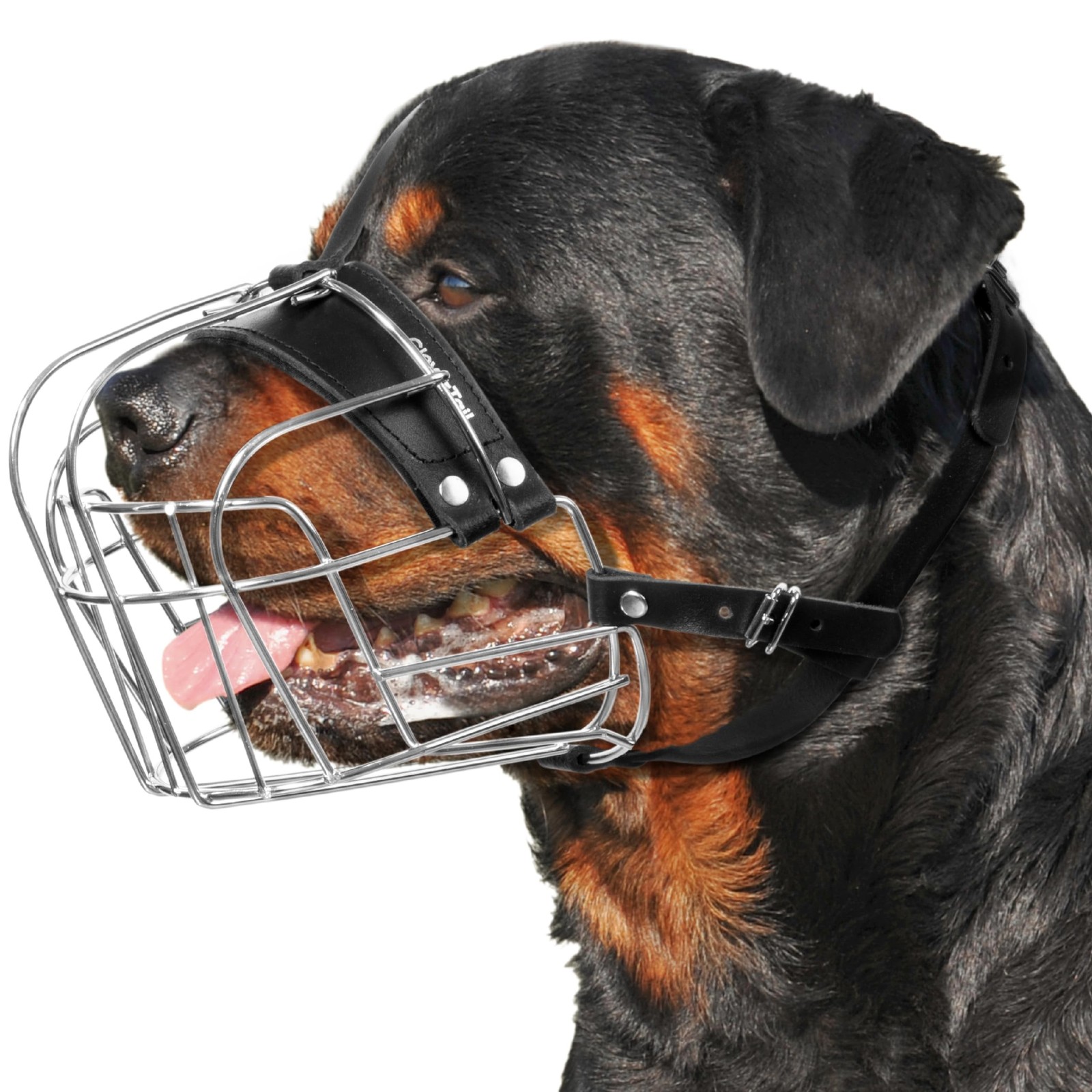 XL Metal Dog Muzzle for Large Sized Dogs – Heavy Duty Rottweiler Muzzle &#