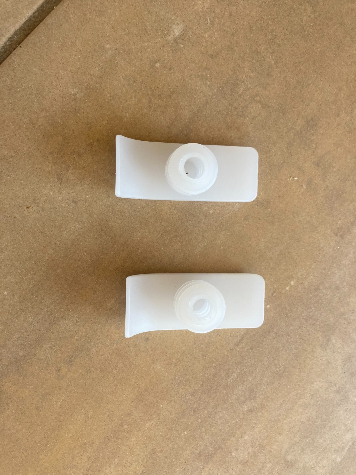 Pair of Ski Glides for Walkers approx. 3.5" L X 1.5" W X 1.25" H, White