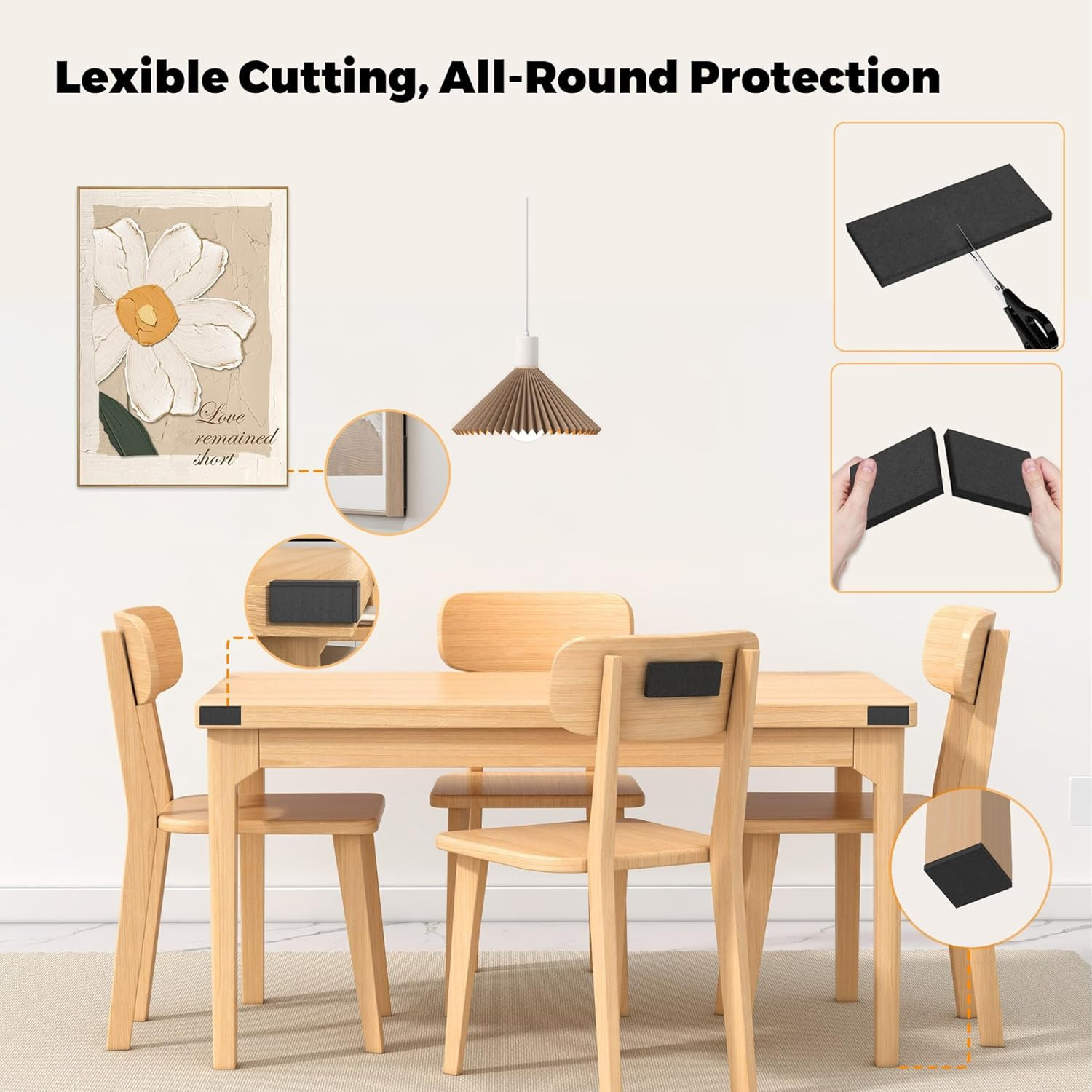 EVA Foam Furniture Wall Protectors, 23Pcs Headboard and Couch Bumpers
