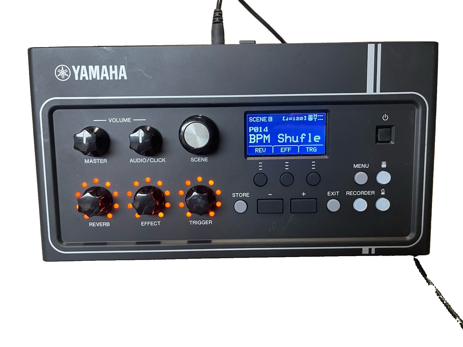 YAMAHA EAD10 Electronic Acoustic Drum Module Black Recording Good Condition
