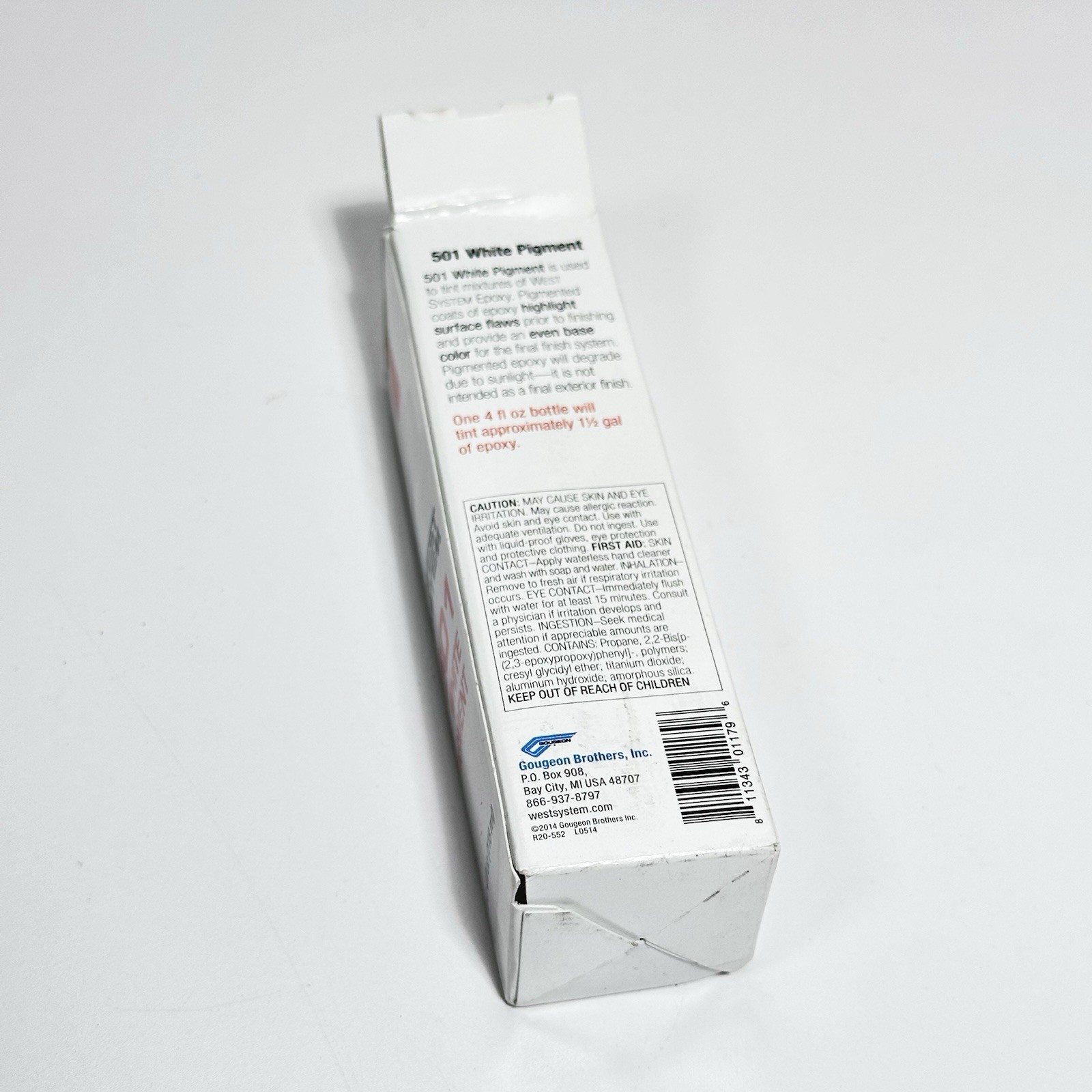 West System Epoxy White Pigment 1/4 Pint 501-8
