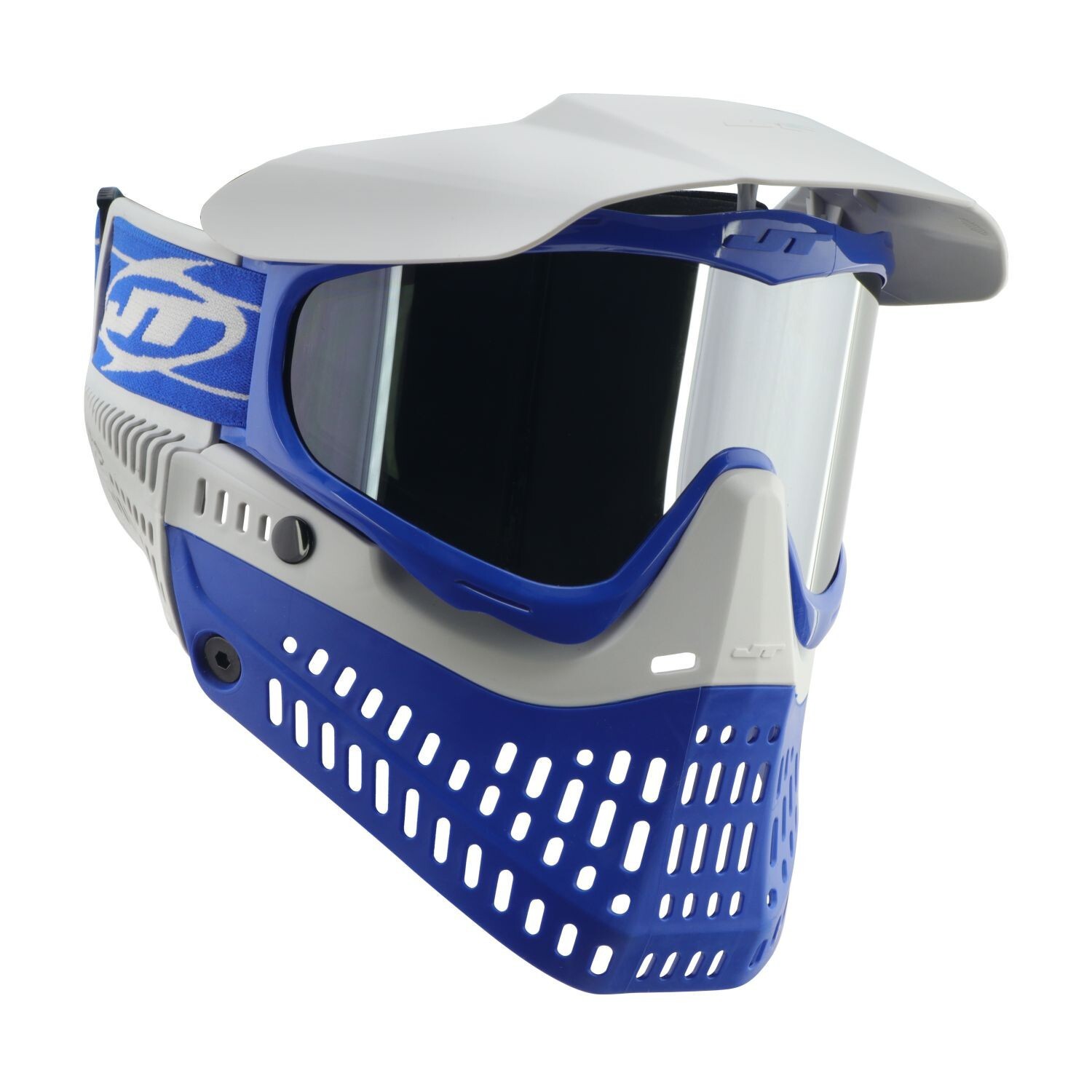 New JT ProFlex Pro-Flex LE Thermal Paintball Goggles Mask - Cobalt Blue/White