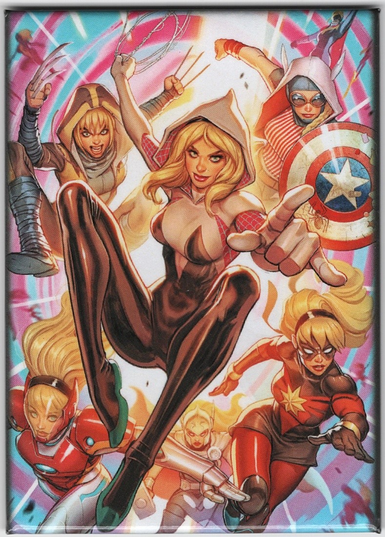 Spider-Man Spider-Gwen Gwenverse #5 Nakayama Art Figure Refrigerator Magnet NEW