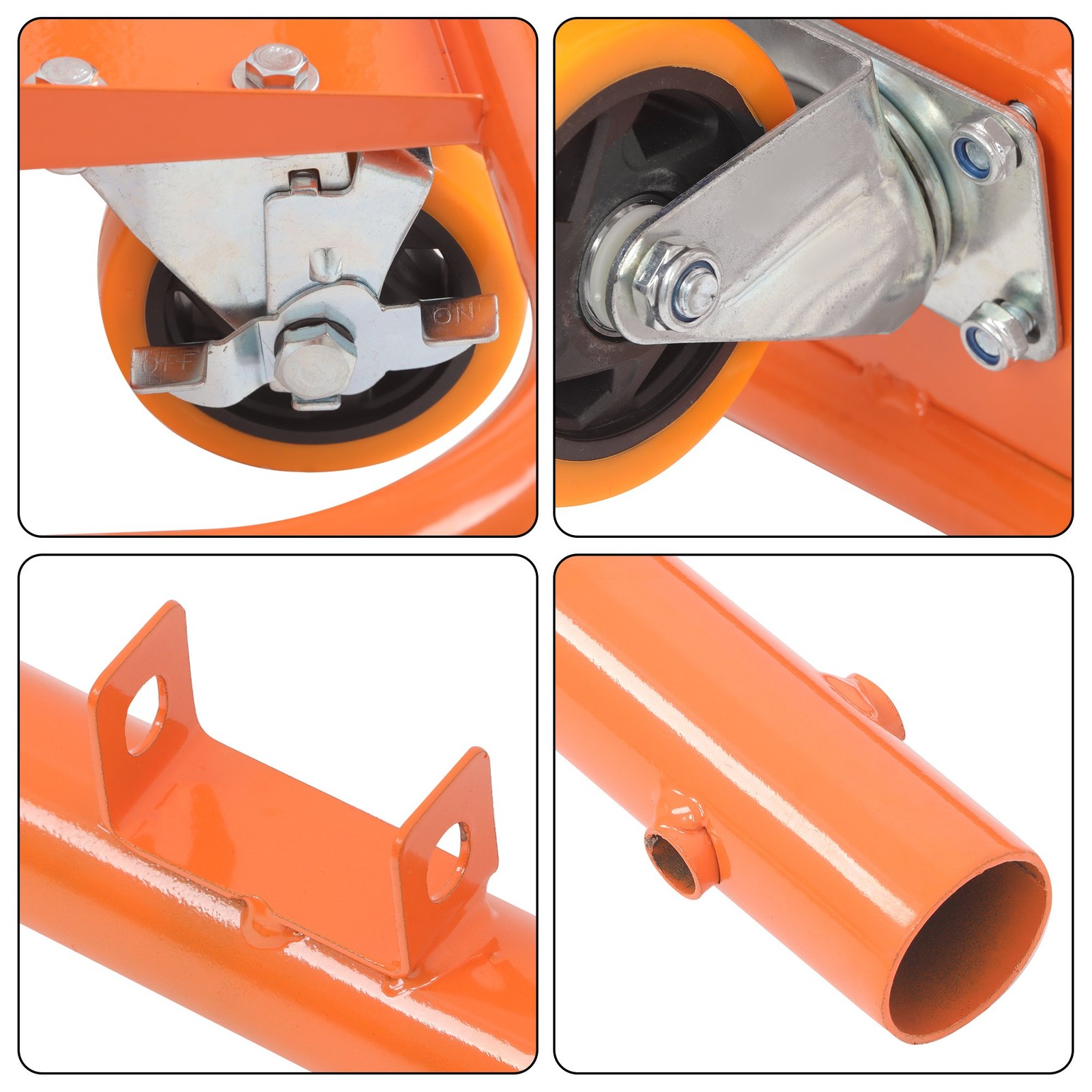 Heavy Duty Drywall Sheet Cart with Safety Belts, 3000 LBS Steel Panel Dolly
