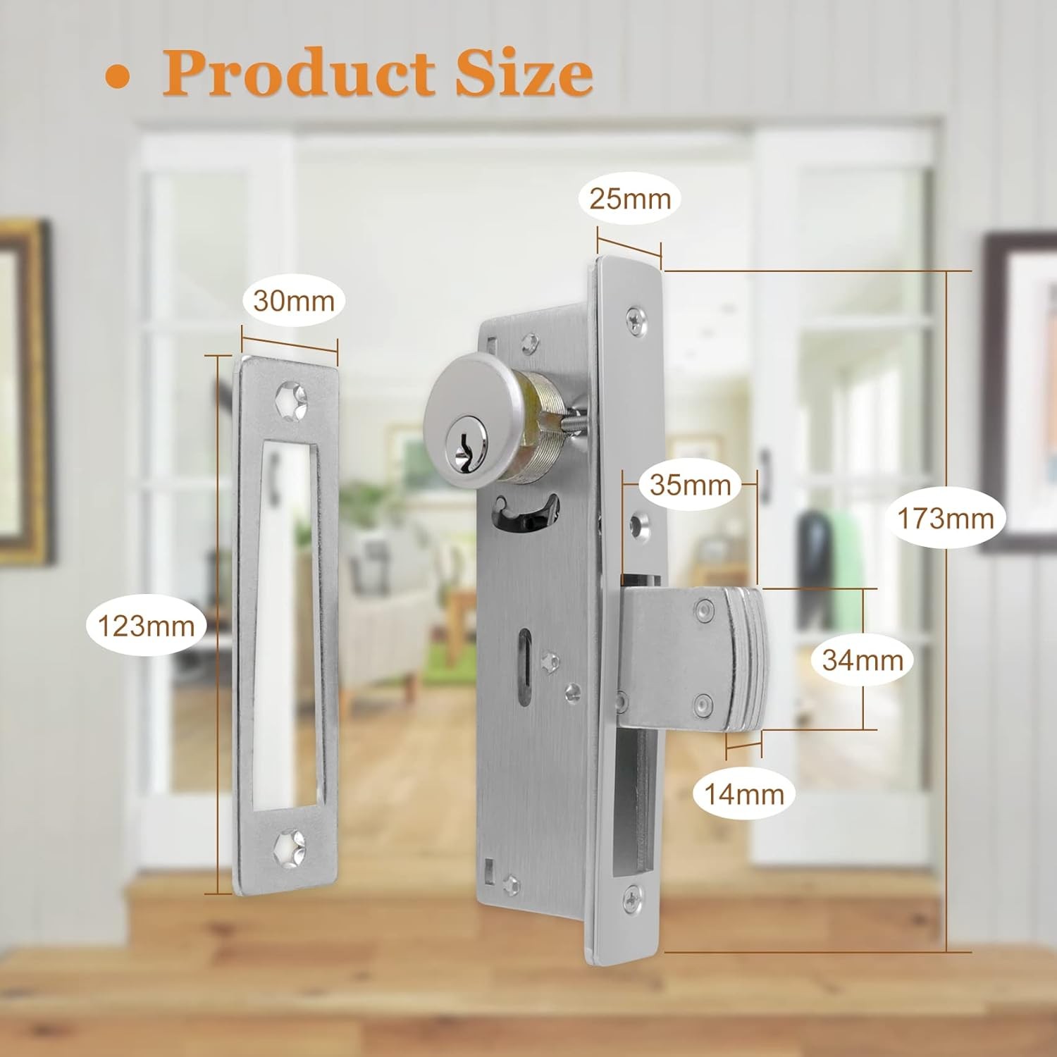 Storefront Door Mortise Lock Bolt Deadbolt w/ 2 Cylinders Adams Rite Cam SC1-TT