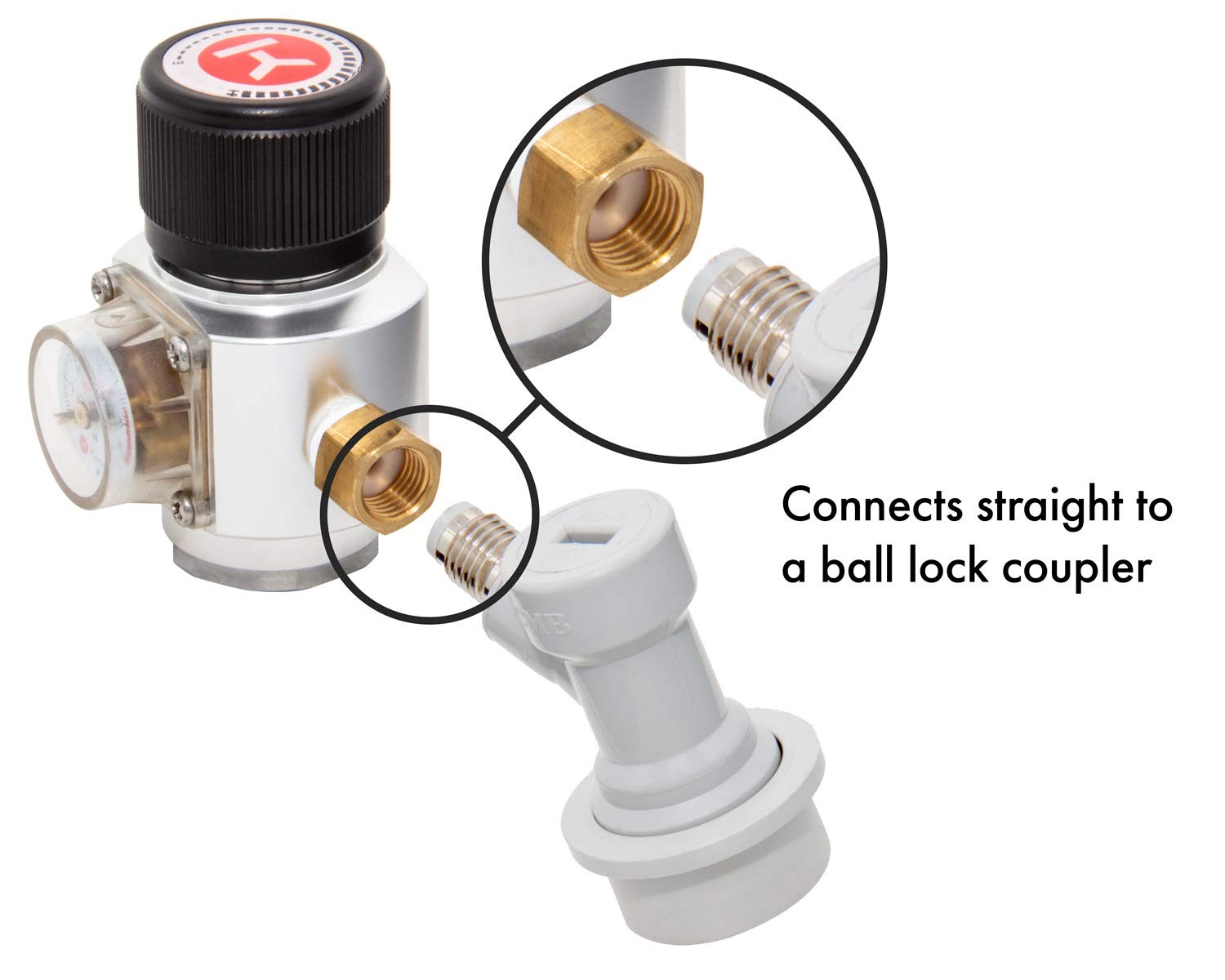 CO2 Regulator, Mini, Aluminum