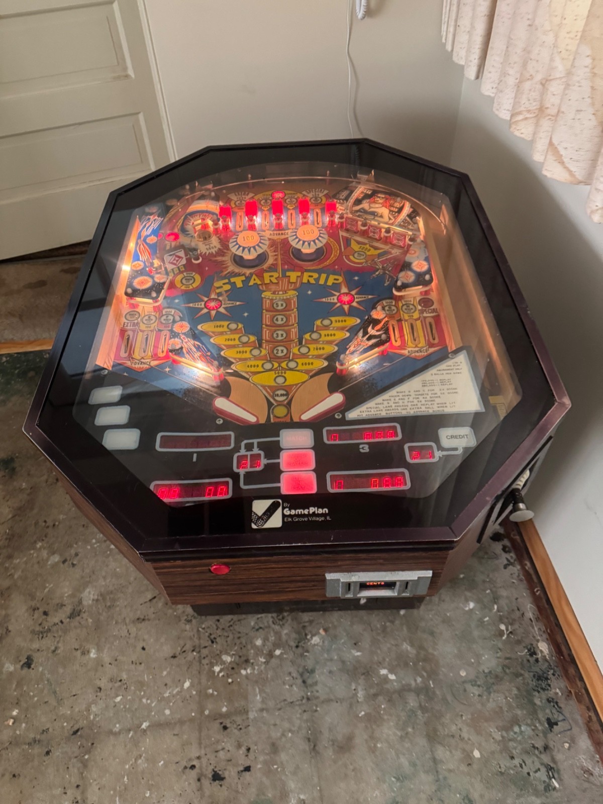 1979 startrip coctail pinball machine