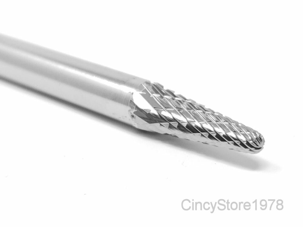 SL1L6 Automotive Exhaust Cylinder Head Porting Tool Tungsten Carbide Bur USA NEW