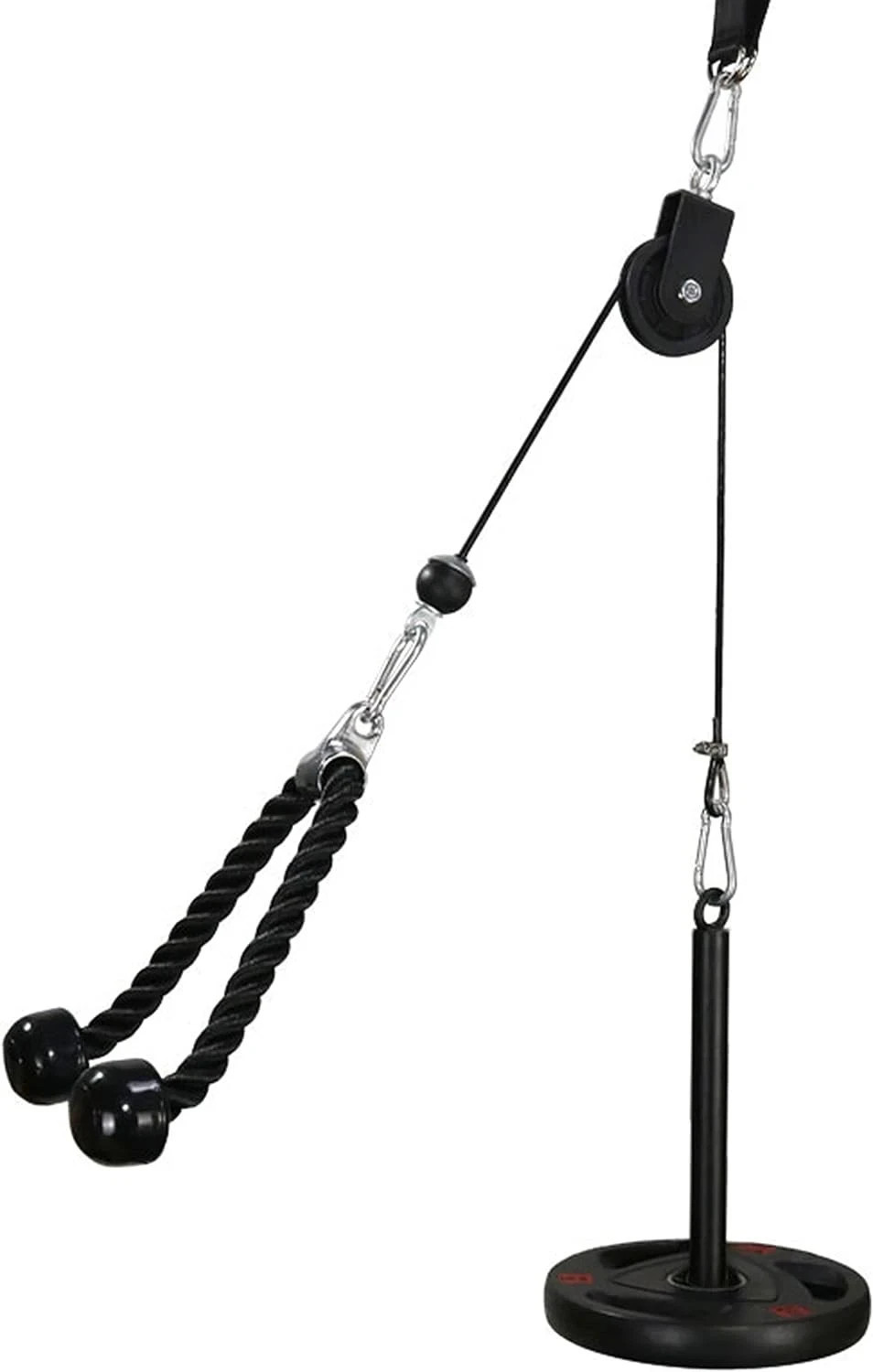 LAT Pull Down and Lift Weight Pulley System Cable Machine Pulley Attachment f...