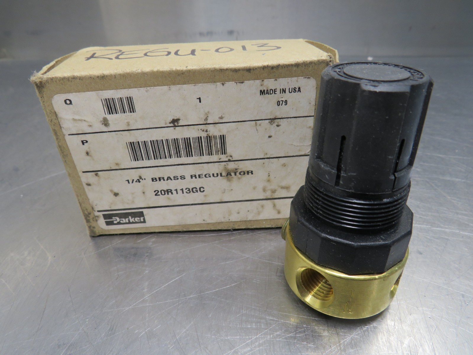 Parker 20R113GC Brass Regulator 1/4"