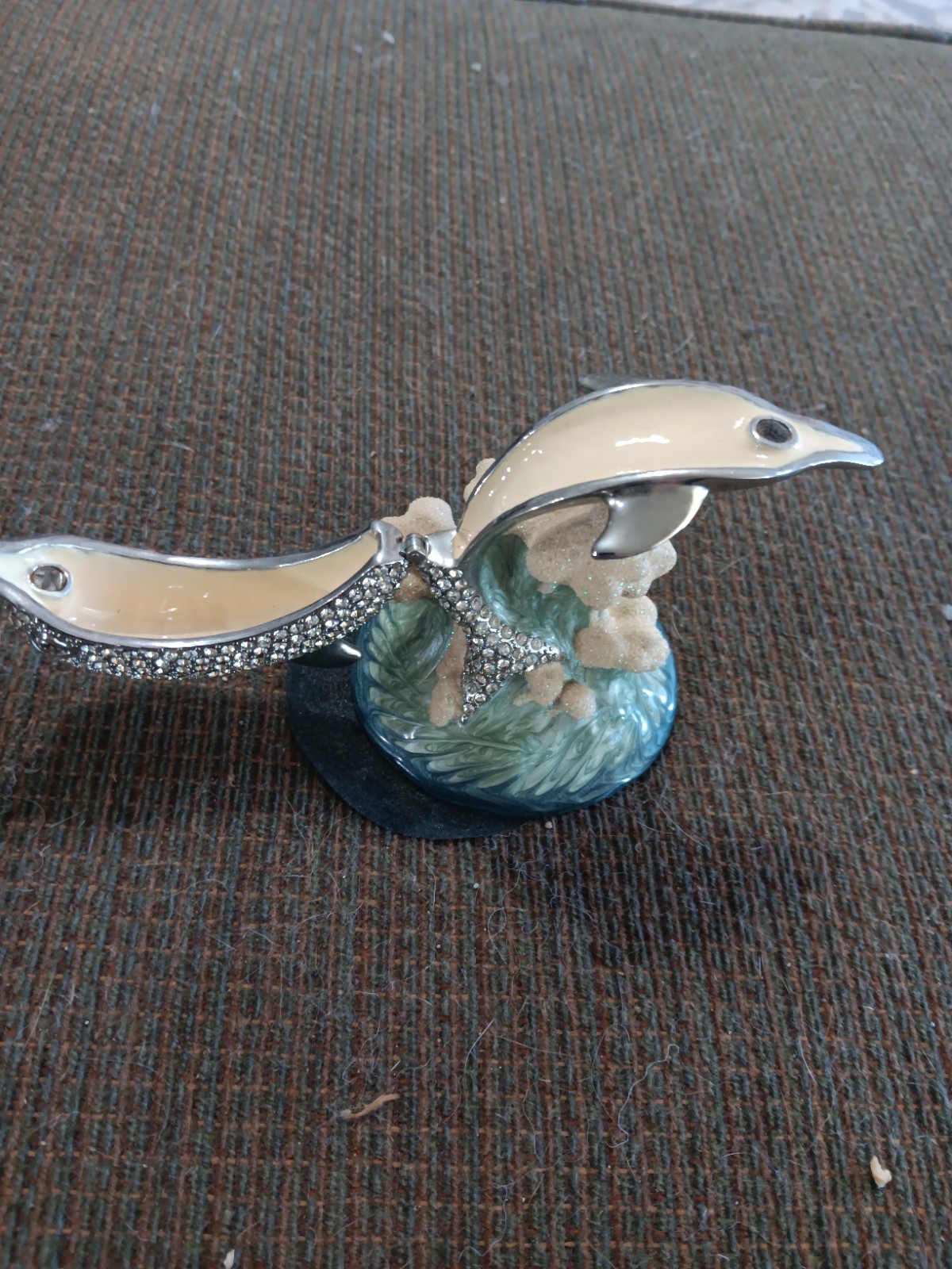 Perry Borelli Jeweled Dolphin Trinket Box