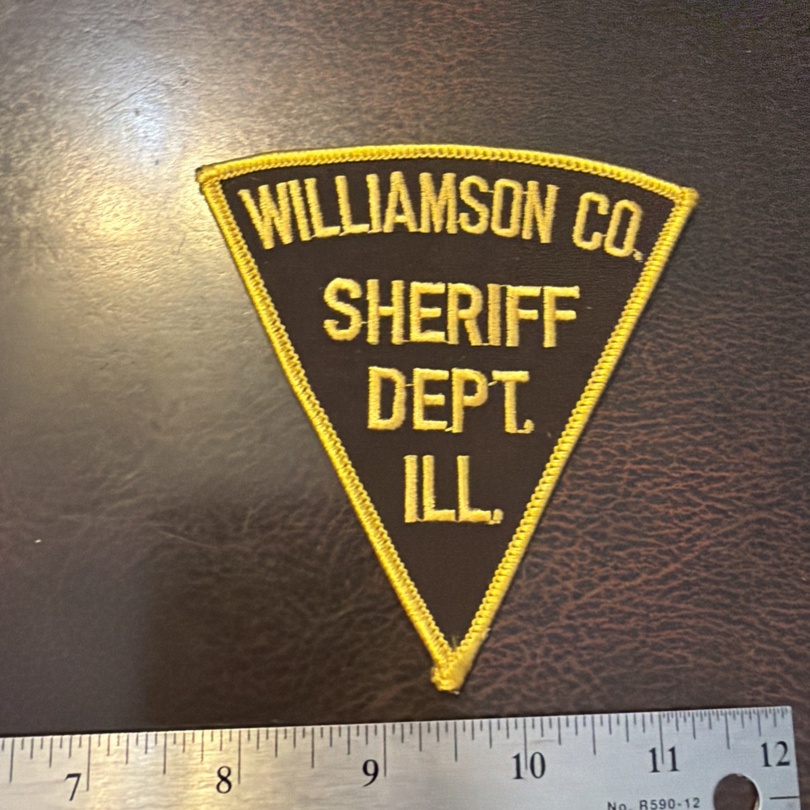 Vintage Obsolete Sheriff’s Office Dept Patch Williams Co Illinois (light/Thick)