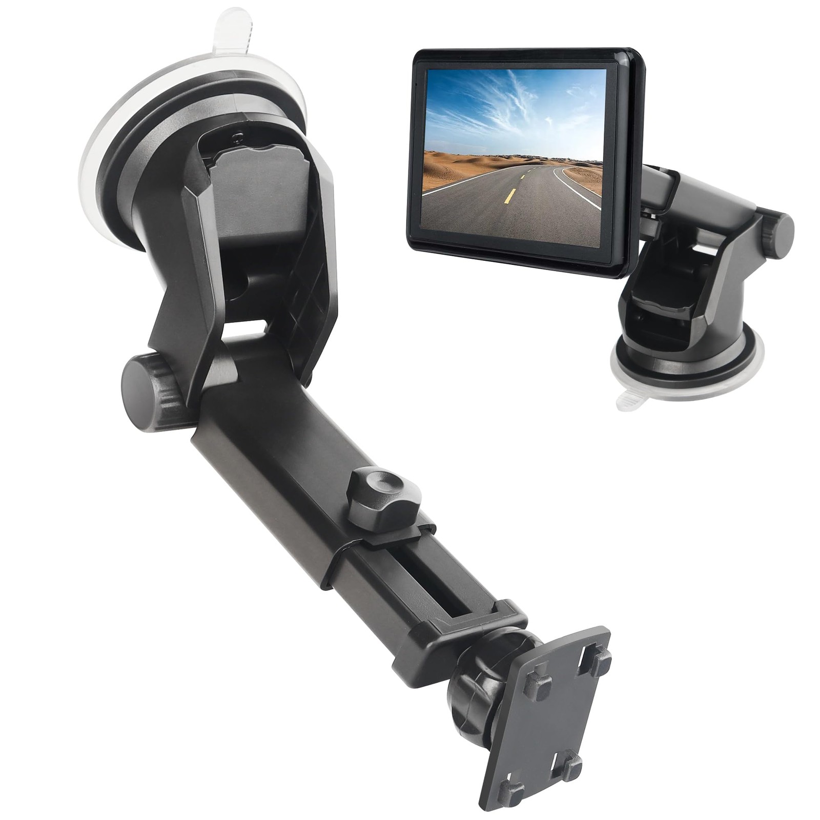 Gonifeto Backup Camera Monitor Mount - Windshield Suction Cup Mounting Black