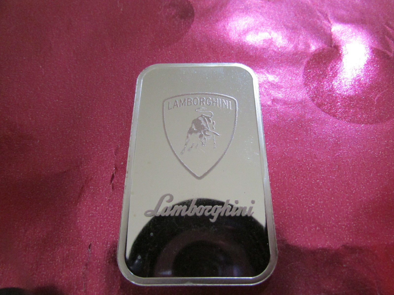 1 Oz .999 Silver Art Bar LAMBORGHINI New Design Ingot Bullion USA no Suisse
