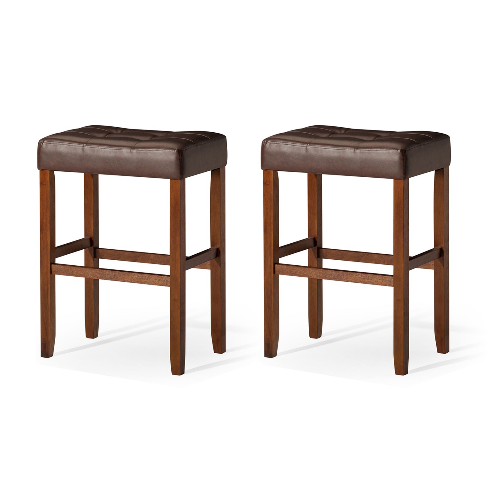 Carte: A La Carte Home Harper Bar Stool, True Walnut Wood Set of 2