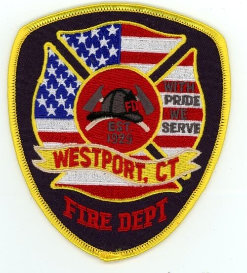 CONNECTICUT CT WESTPORT FIRE DEPARTMENT NICE SHOULDER PATCH POLICE SHERIFF