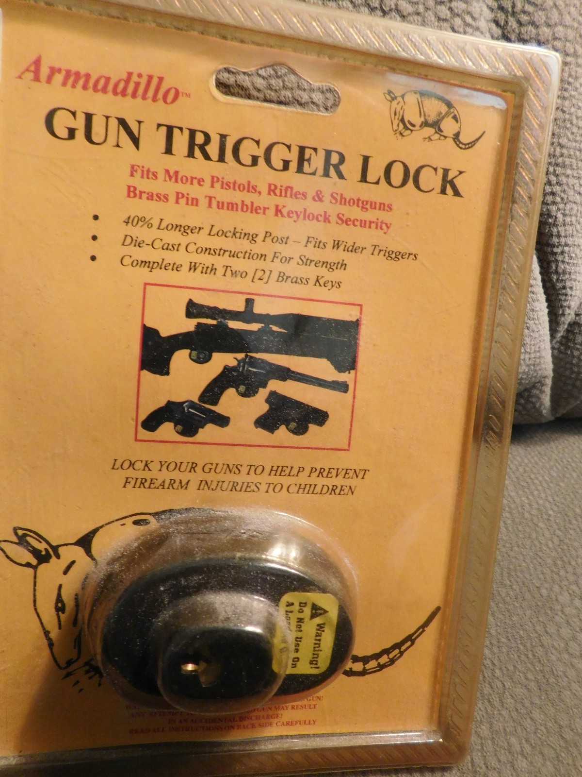 Armadillo Gun Trigger Lock Vintage