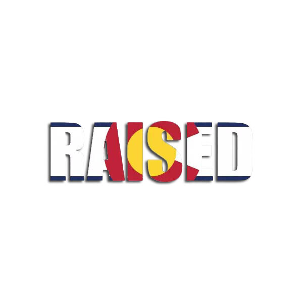 Colorado Raised State Flag Sticker