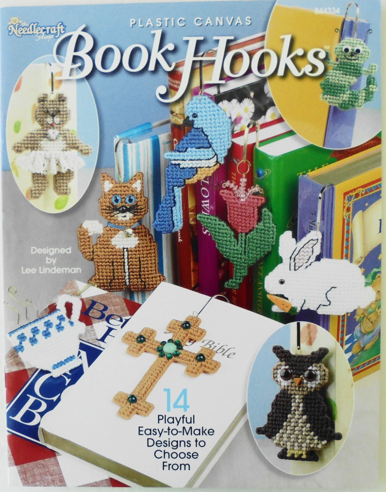 Needlecraft Shop Playful Book Hooks 14 Designs Plastic Canvas Patterns