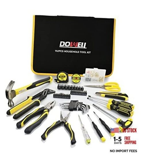 Tool Set Tool Kit 152-Piece Household Tool Kit Set Sockets Set Pliers 152PCS