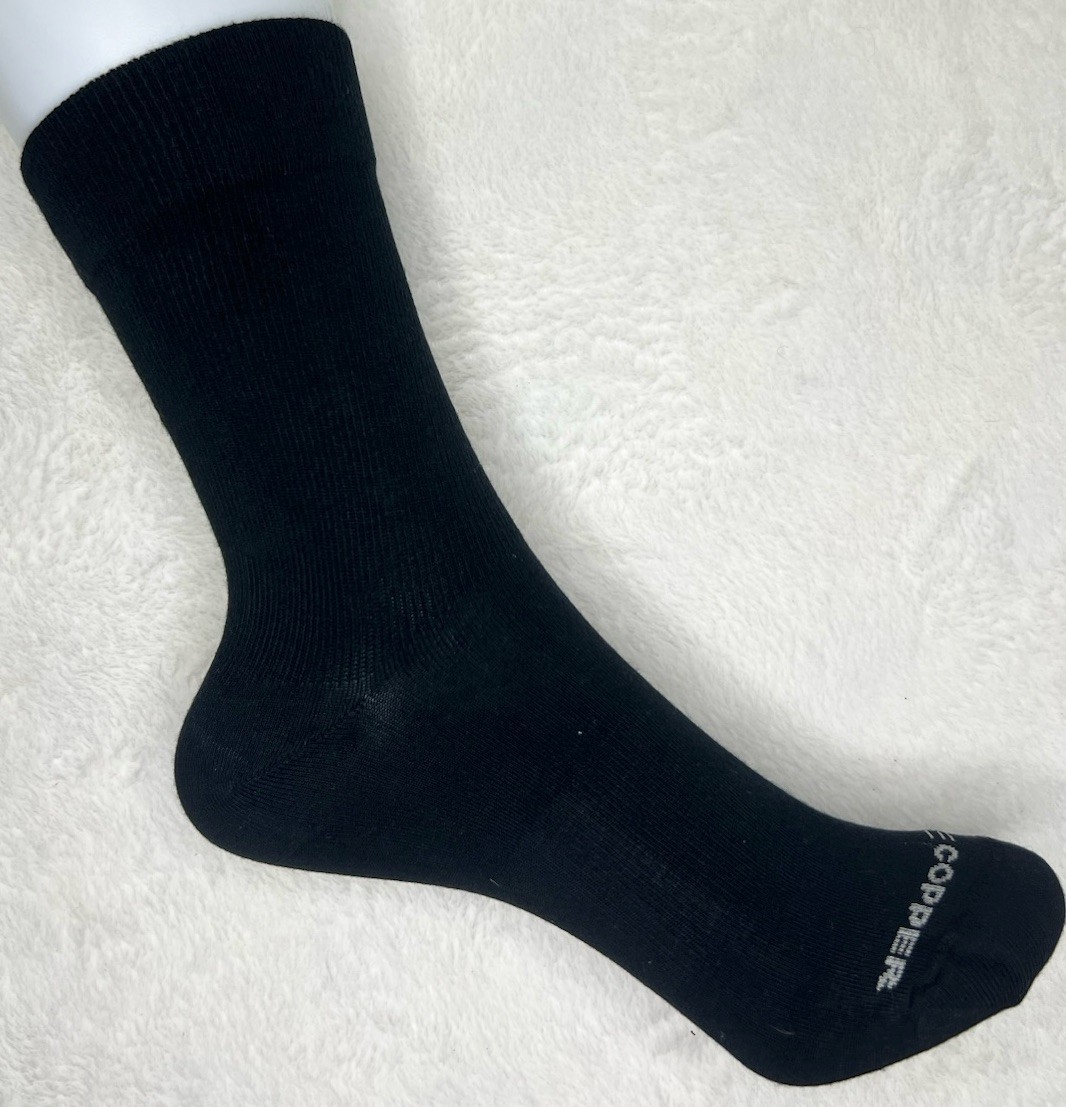 3 Pair Tommie Copper MicroModal Crew Socks Unisex Size 9-11 Black