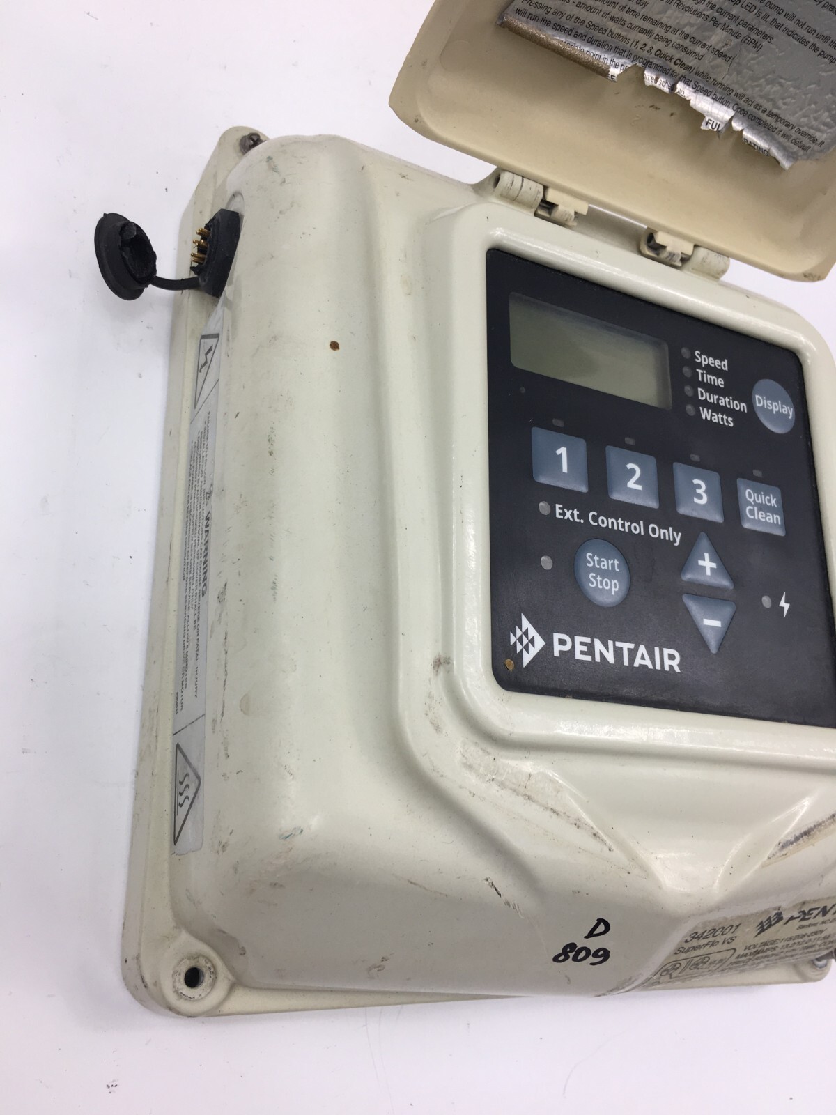 Pentair 342001 SuperFlo Vs Pump Control Panel ONLY used #D809