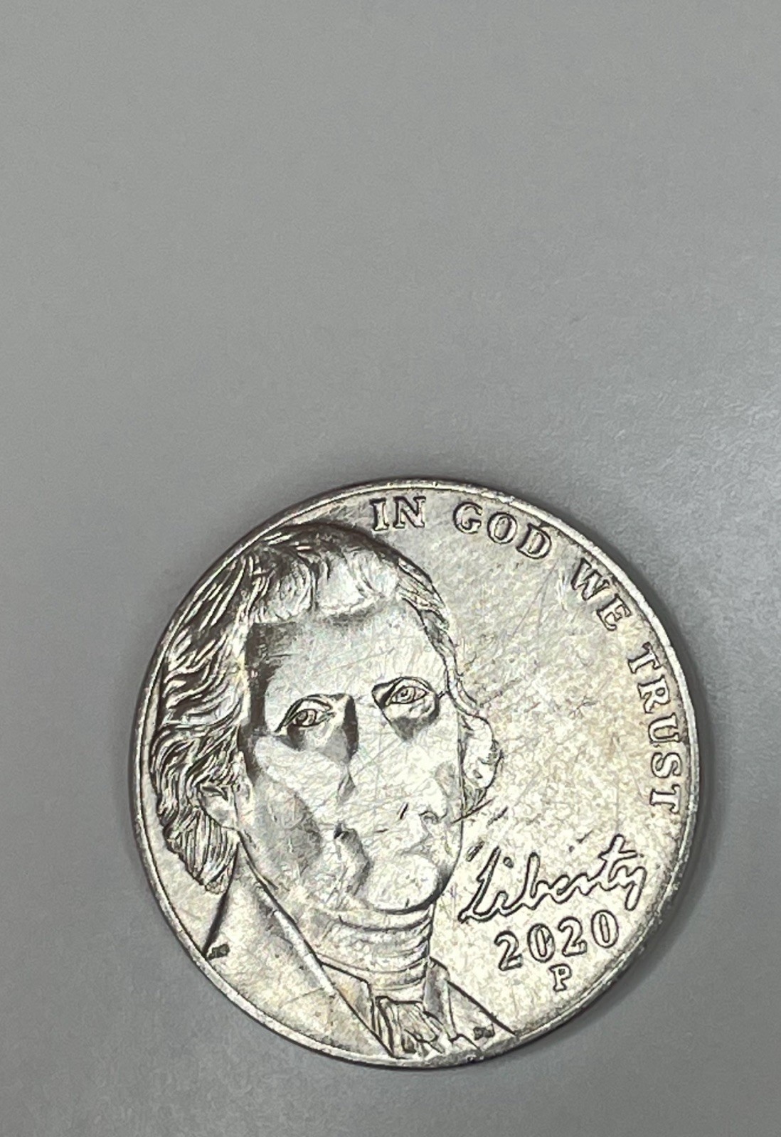VERY RARE 2020 P Nickel w/ Strike Errors on both sides No Nose or Mouth on Coin
