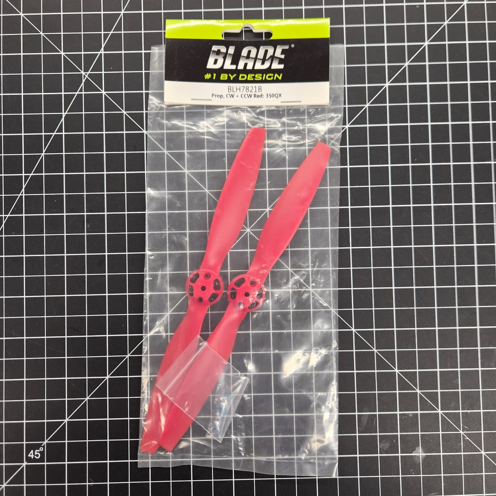BLH7821B Blade 350 QX QX2 QZ3 CW & CCW Rotation Propeller (Red) (2) B4