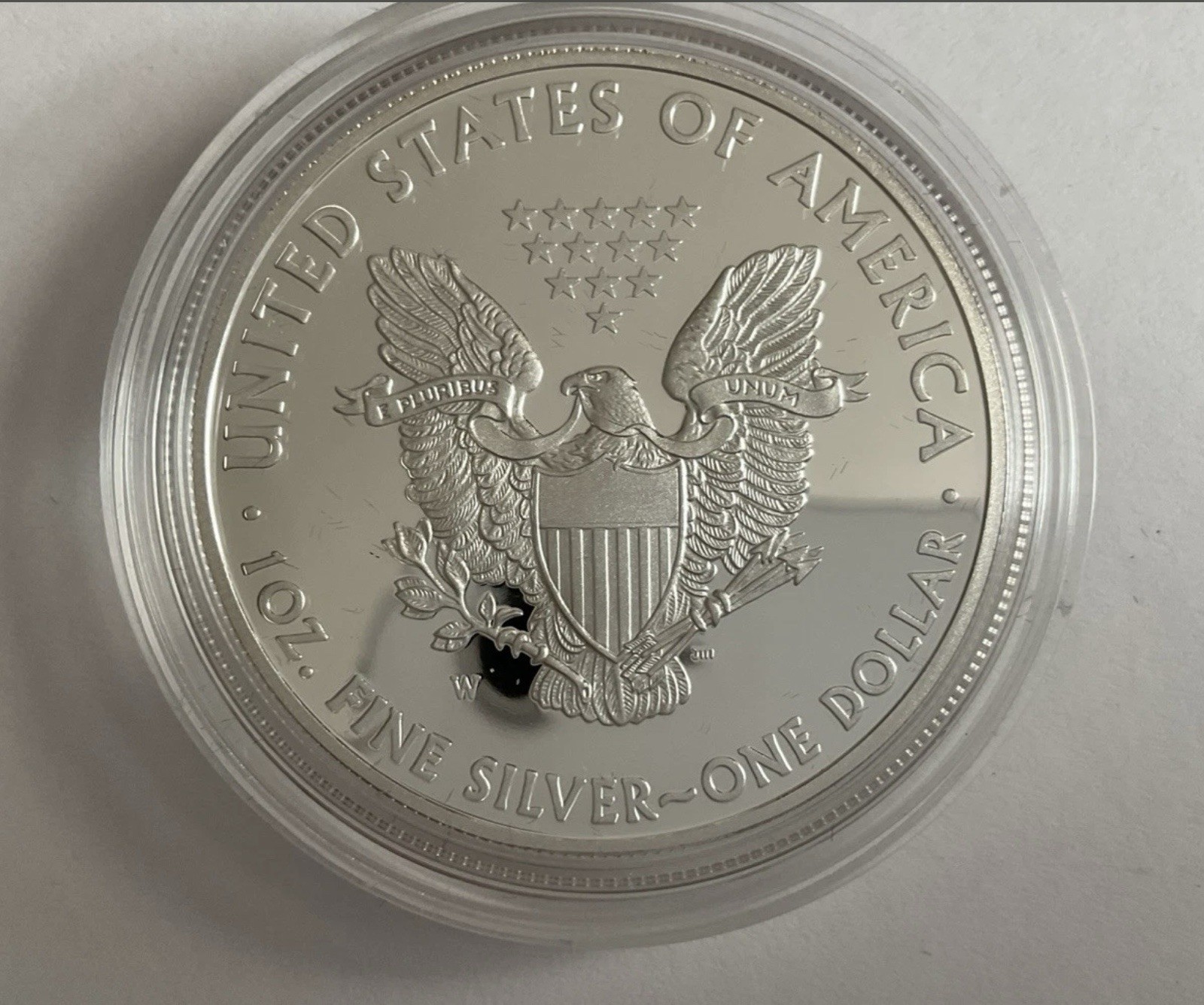 2012-W Proof American Silver Eagle Box, OGP & COA