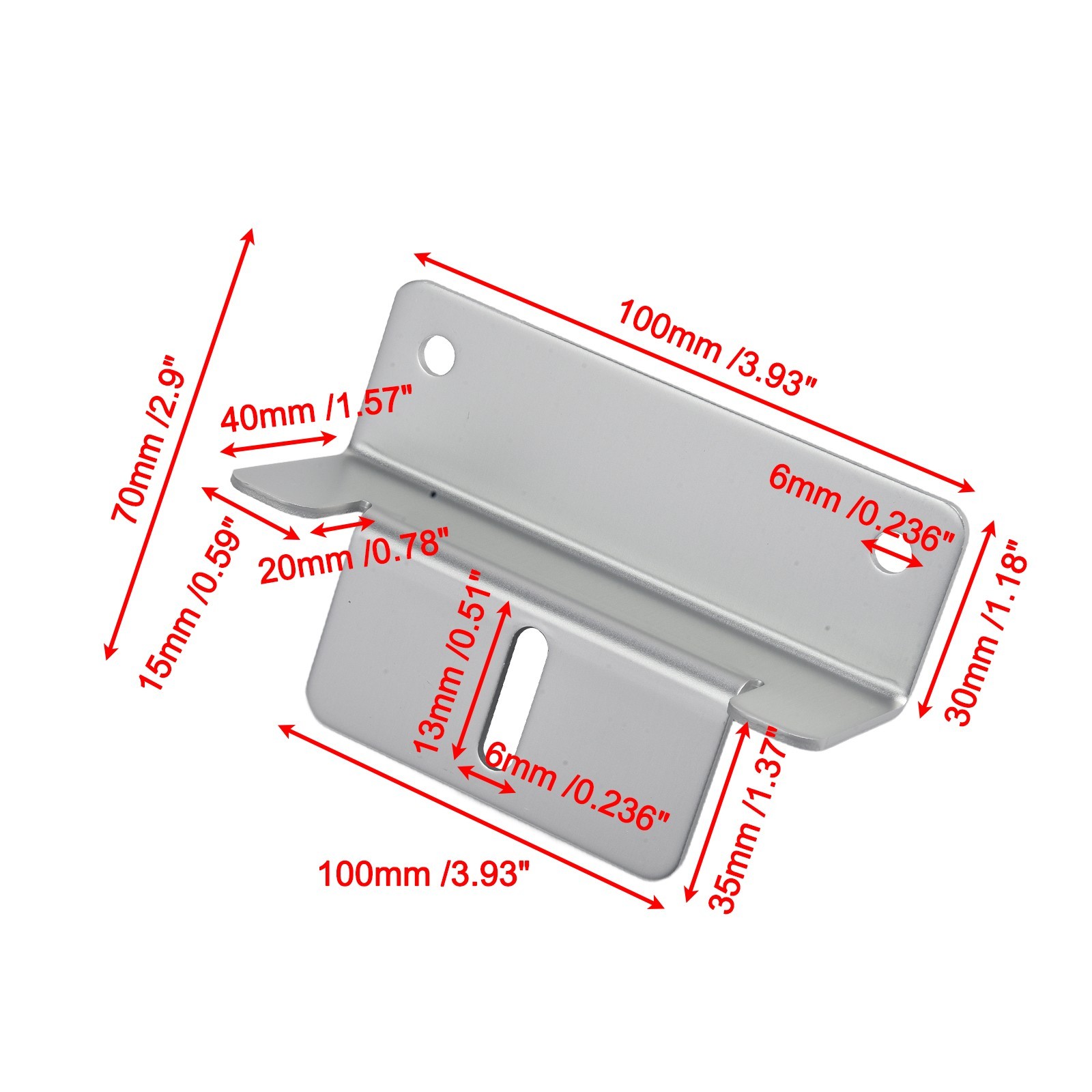 Z Bracket Mounting Kit for Solar Panels Designed for RVs and Boats Use