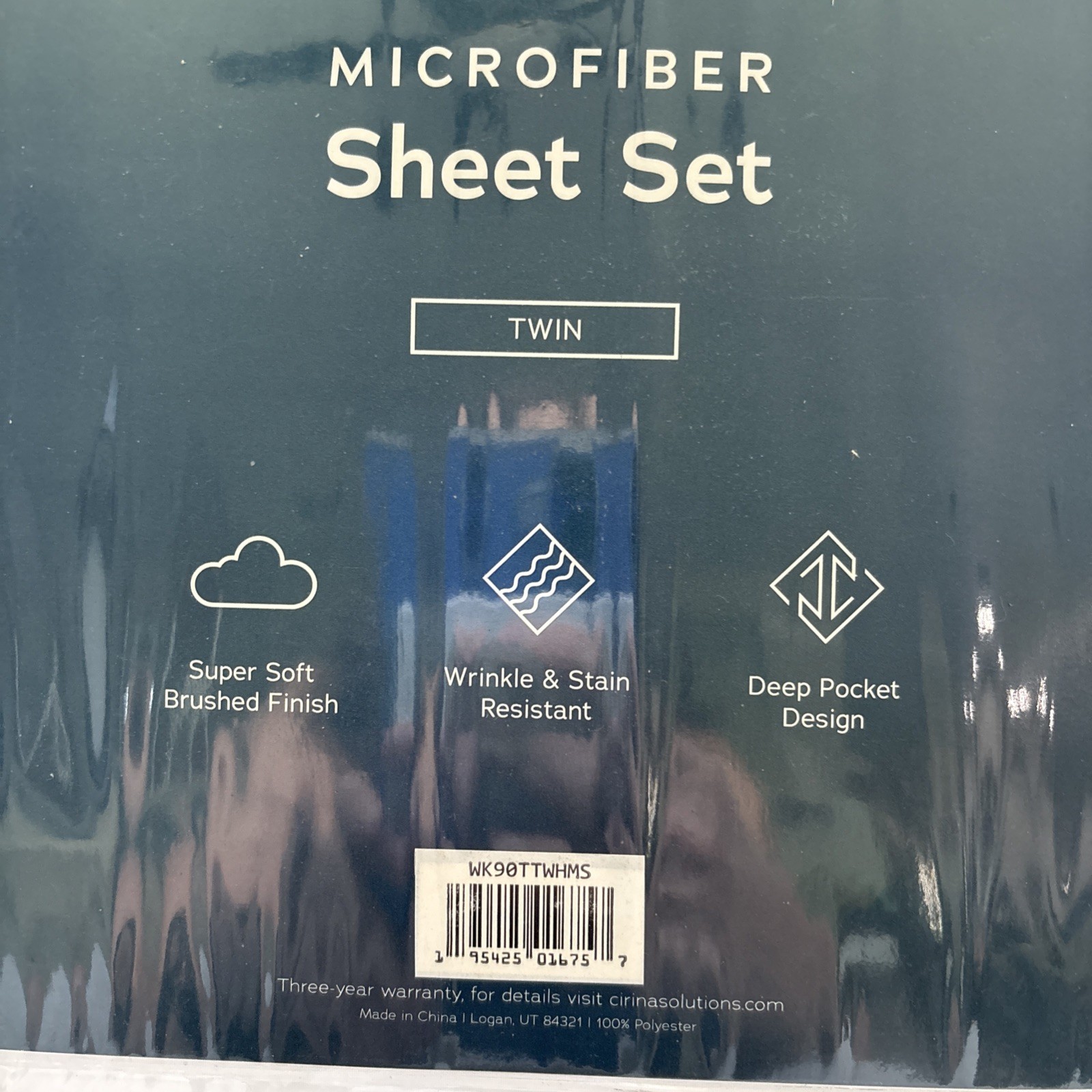 Malouf Twin Sheet Set Weekender Microfiber Deep Pocket, Brushed 3 Pc NEW sheets
