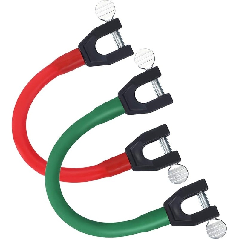 Ski Tip Connectors Set Kids Beginner Skiing Aid Durable Adjustable BungeeClamp