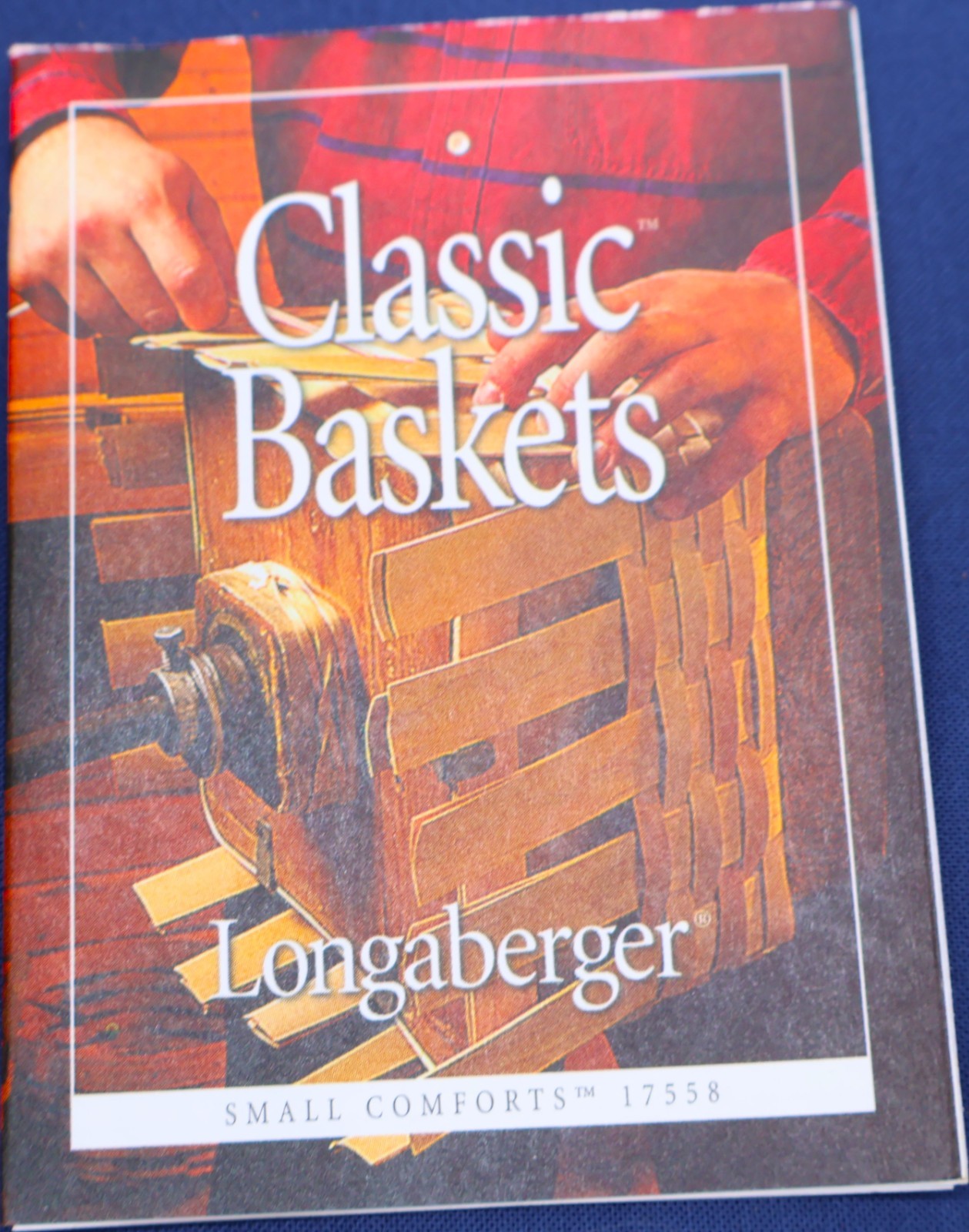 Longaberger 2001 Small Comforts Basket 17558 Liner Protector Booklet