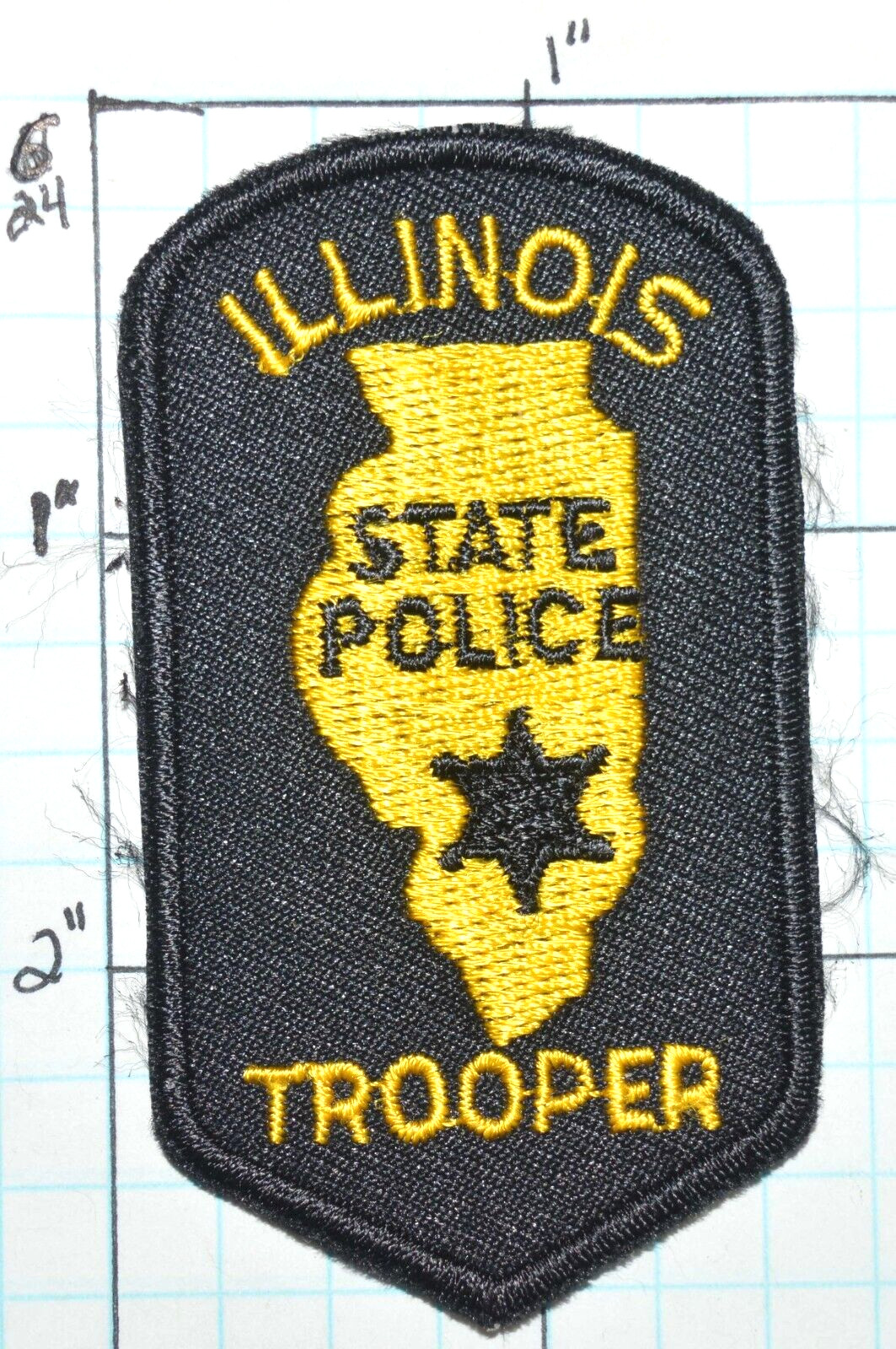 ILLINOIS STATE POLICE TROOPER HIGHWAY PATROL SMALL HAT 3" PATCH