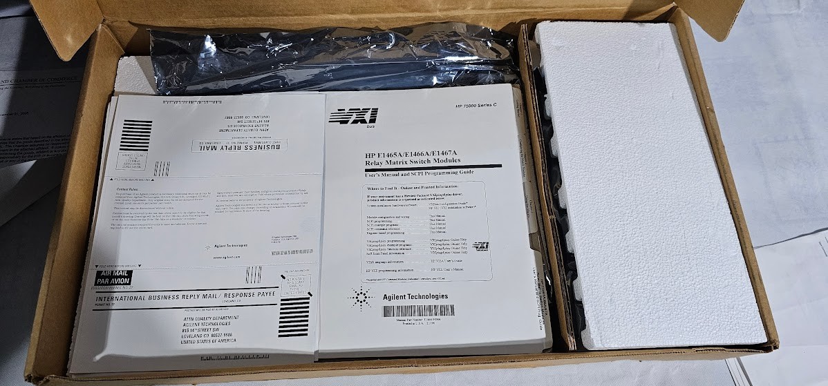 Agilent E1467A VXI Relay Matrix Module Kit E1467-80010 E1467-60000