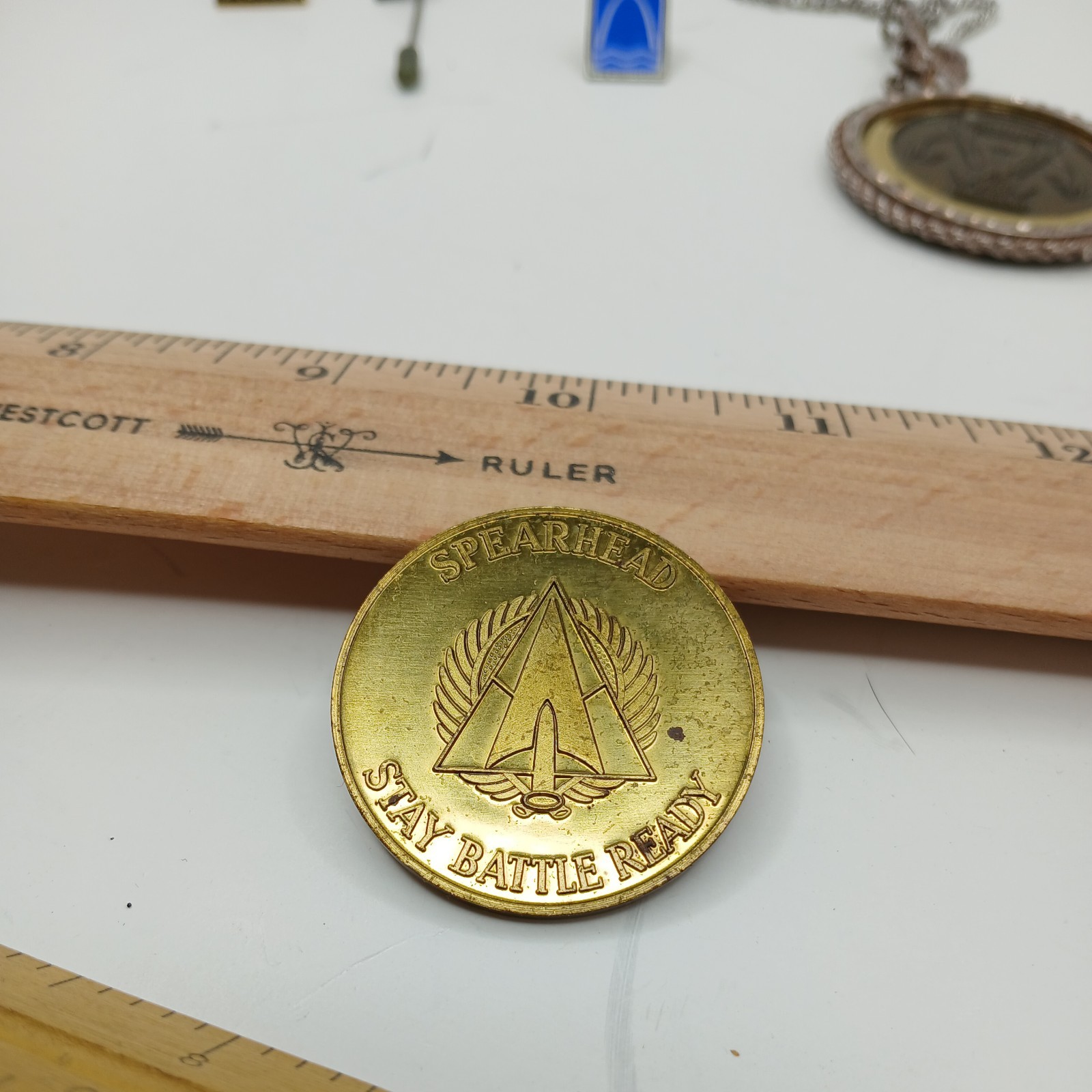 1982 3rd Armored Division “Spearhead ” Germany Gold Coin